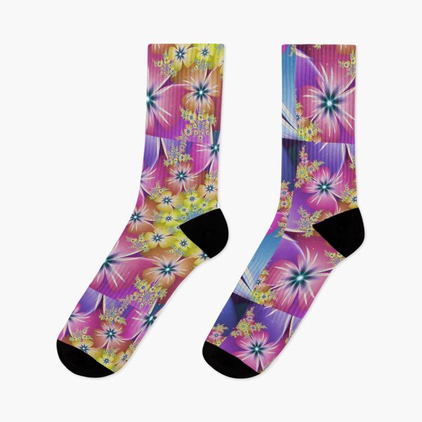 Item preview, Starburst Floral Fractal Neon Pinwheel Illustration designed and sold by pinkal.