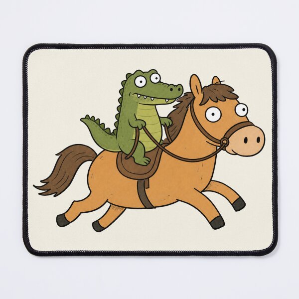 Item preview, Main Quest Alligator Riding a Horse designed and sold by Rosie's Wildflower Boutique.