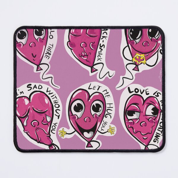 Item preview, Cute Retro Pink Heart Balloons Sticker Sheet designed and sold by ben.comictell.
