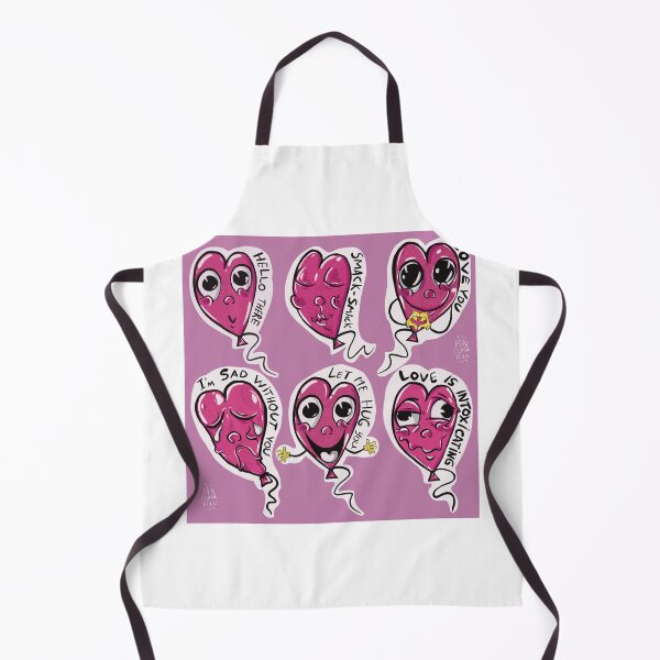 Item preview, Cute Retro Pink Heart Balloons Sticker Sheet designed and sold by ben.comictell.