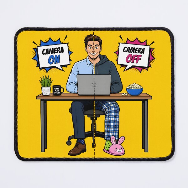 Item preview, Work From Home Camera On Vs Off Funny Remote Work designed and sold by ThirdShiftLab.