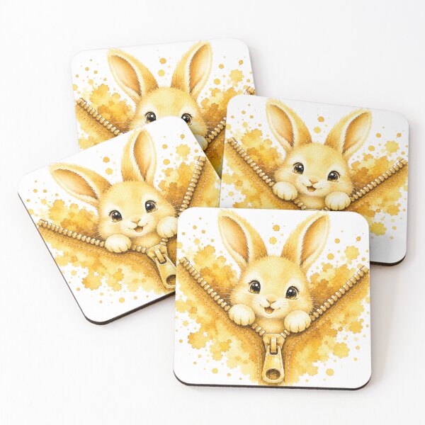 Item preview, Cute Golden Bunny in Zipper designed and sold by GRFORA.