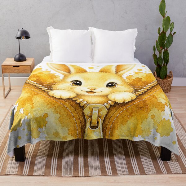 Item preview, Cute Golden Bunny in Zipper designed and sold by GRFORA.