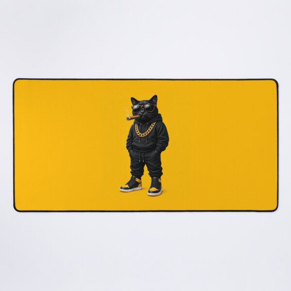 Item preview, Cool Black Cat Hip Hop Streetwear – Gangster Cat with Sunglasses designed and sold by anemiche.