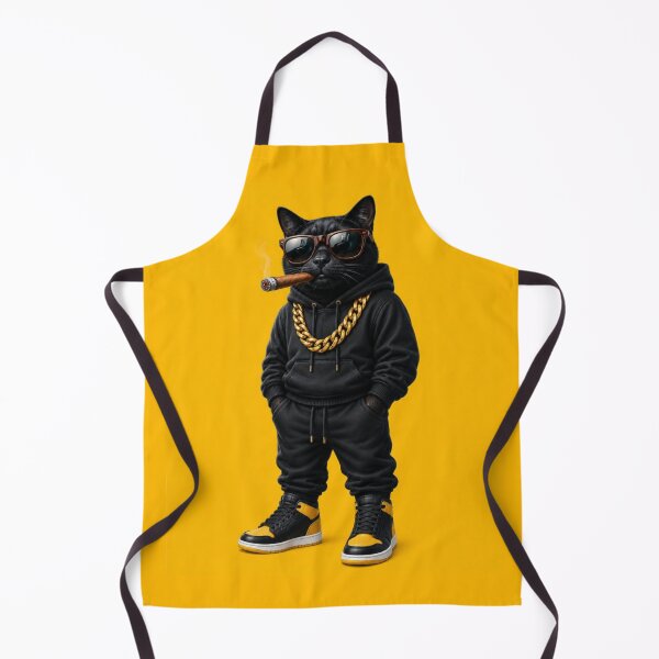 Item preview, Cool Black Cat Hip Hop Streetwear – Gangster Cat with Sunglasses designed and sold by anemiche.