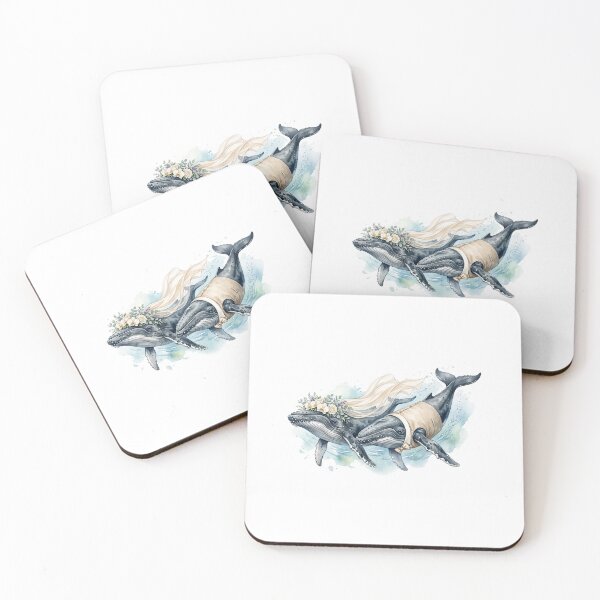 Item preview, Whale's Couple Wedding Art designed and sold by Roy & Tiffany.
