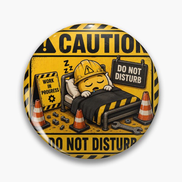 Item preview, Caution: Do Not Disturb | Funny Sleeping Warning Sticker & T-Shirt designed and sold by FuzzDrive.