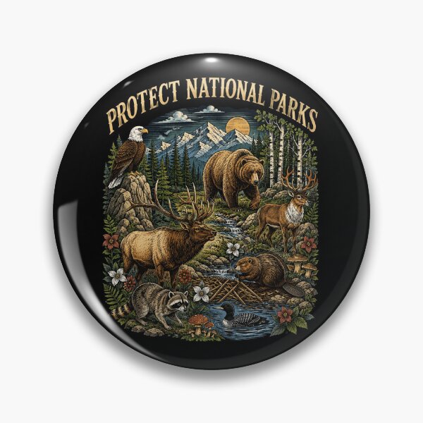 Item preview, Protect National Parks, Vintage Nature Lover, Parks Over Profits, Respect Wildlife designed and sold by Cchotlan.