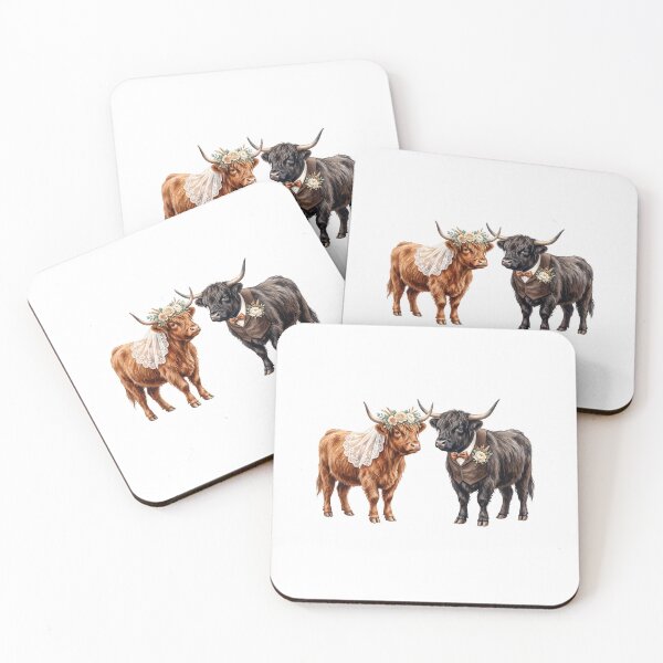 Item preview, Highland Cow's Couple Wedding designed and sold by Roy & Tiffany.