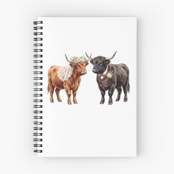 Item preview, Highland Cow's Couple Wedding designed and sold by Tiffany Roy.