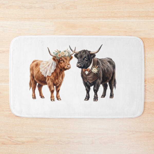 Item preview, Highland Cow's Couple Wedding designed and sold by Roy & Tiffany.