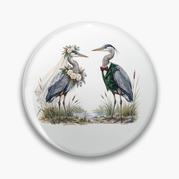 Item preview, Heron's Couple Wedding Art designed and sold by Tiffany Roy.