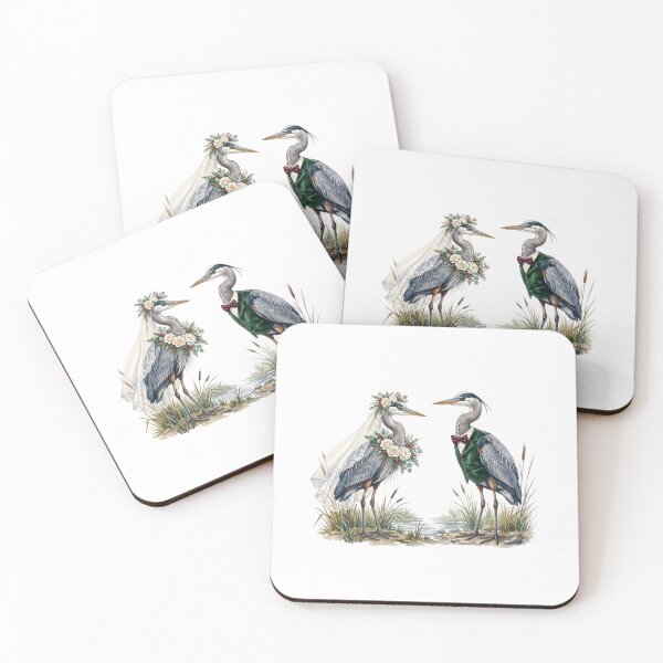 Item preview, Heron's Couple Wedding Art designed and sold by Roy & Tiffany.