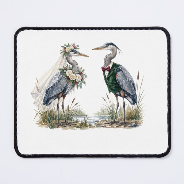 Item preview, Heron's Couple Wedding Art designed and sold by Roy & Tiffany.