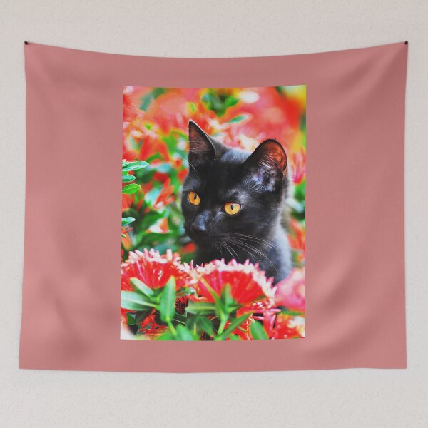 Item preview, Beautiful Cat  in Flowers designed and sold by NickTshirts.