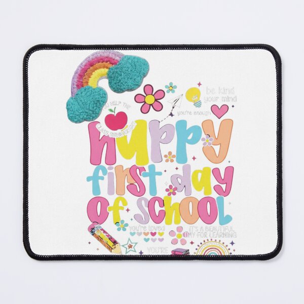 Item preview, Happy First Day of School - Colorful Retro Teacher & Student Aesthetic Design designed and sold by johnExpress02.