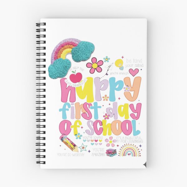 Item preview, Happy First Day of School - Colorful Retro Teacher & Student Aesthetic Design designed and sold by johnExpress02.