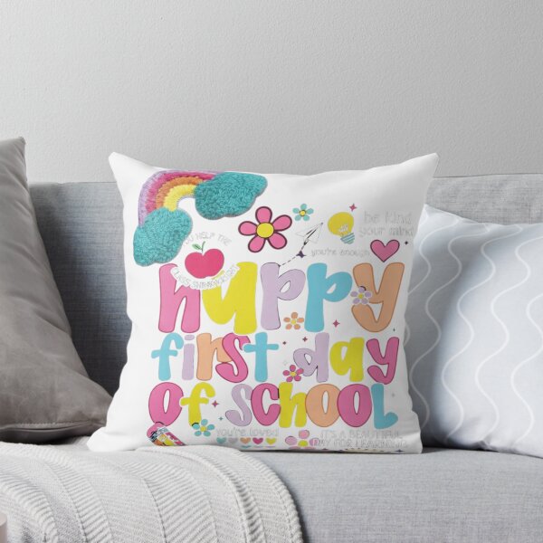 Item preview, Happy First Day of School - Colorful Retro Teacher & Student Aesthetic Design designed and sold by johnExpress02.