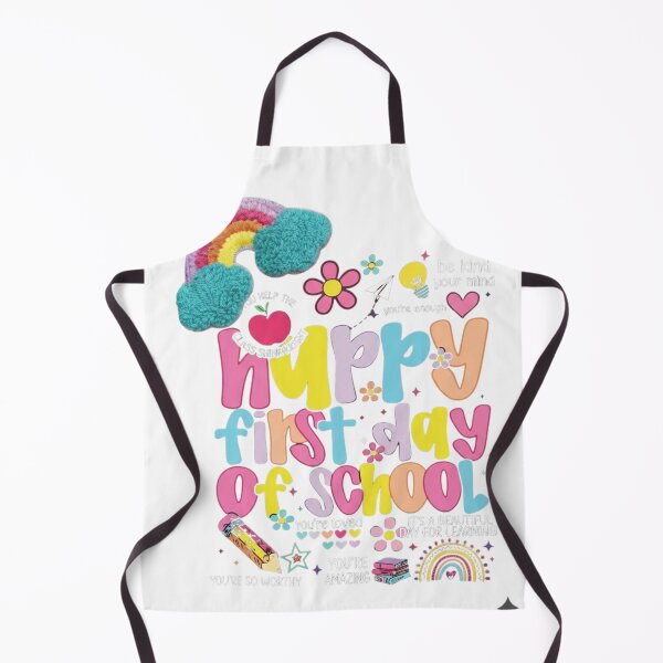 Item preview, Happy First Day of School - Colorful Retro Teacher & Student Aesthetic Design designed and sold by johnExpress02.