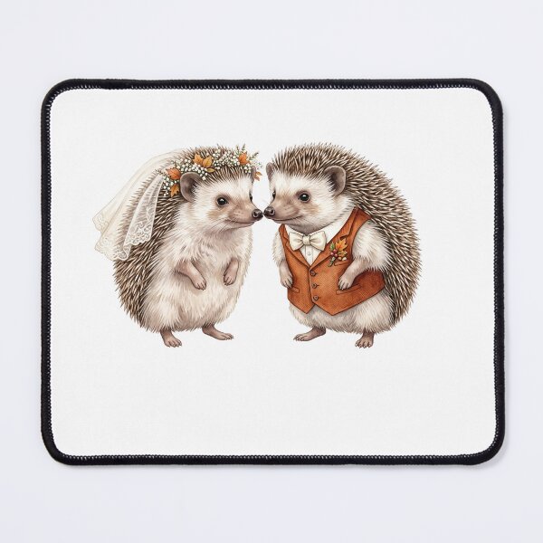 Item preview, Hedgehog's Couple Wedding Art designed and sold by Roy & Tiffany.