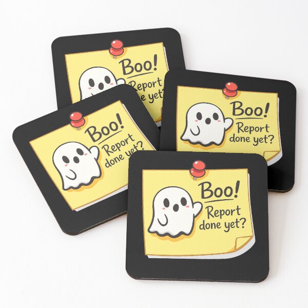 Item preview, Boo Report Done Yet Funny Sticky Note Ghost designed and sold by Cherie-verse.