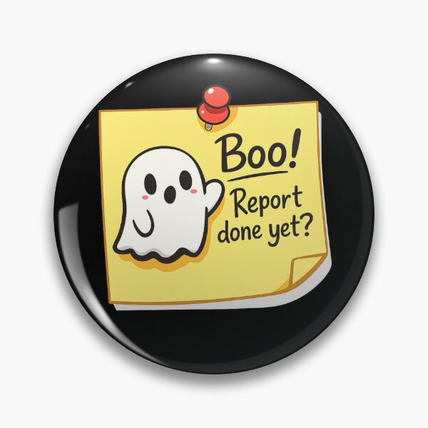 Item preview, Boo Report Done Yet Funny Sticky Note Ghost designed and sold by Cherie-verse.