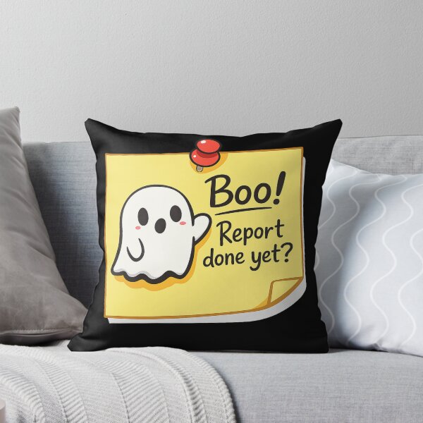 Item preview, Boo Report Done Yet Funny Sticky Note Ghost designed and sold by Cherie-verse.