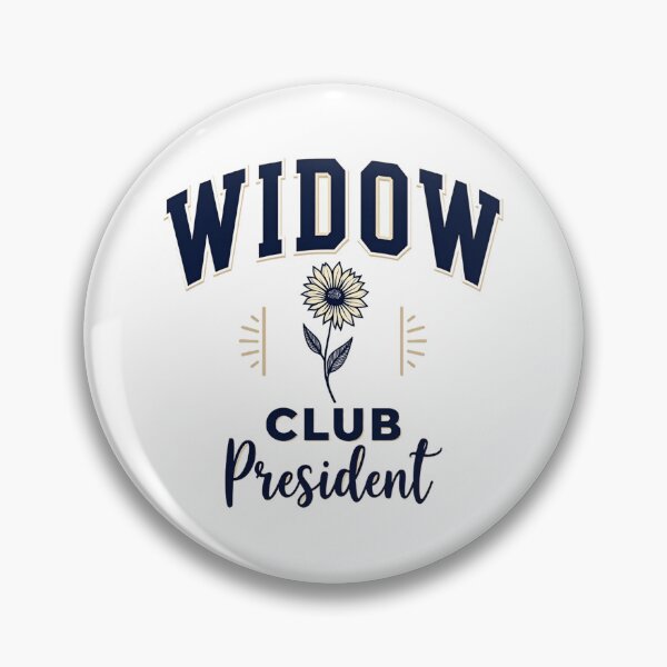 Item preview, Widow club president varsity design with a flower designed and sold by Prints by Mat.