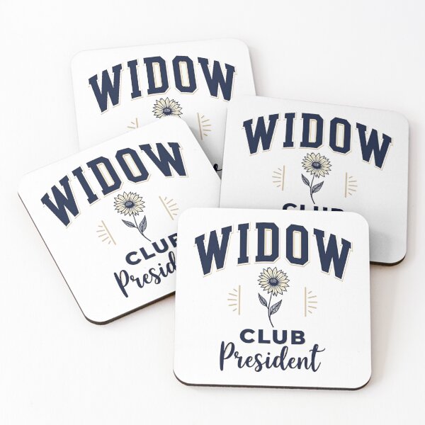 Item preview, Widow club president varsity design with a flower designed and sold by Prints by Mat.