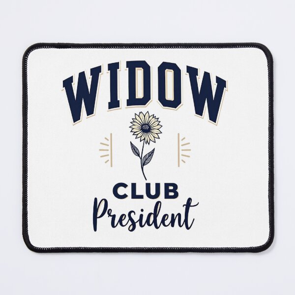 Item preview, Widow club president varsity design with a flower designed and sold by Prints by Mat.