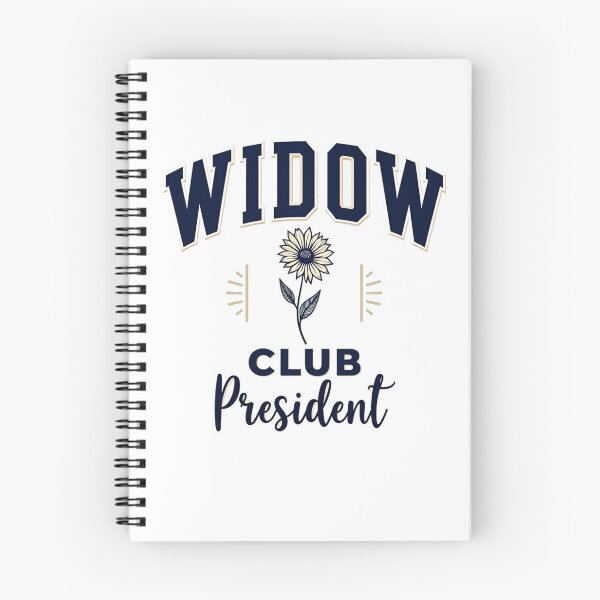 Item preview, Widow club president varsity design with a flower designed and sold by Prints by Mat.