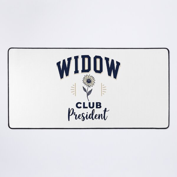Item preview, Widow club president varsity design with a flower designed and sold by Prints by Mat.