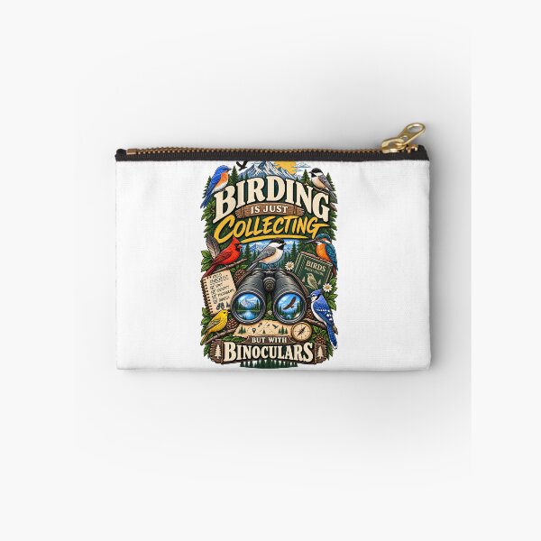 Item preview, Birding Is Just Collecting But With Binoculars – Funny Birdwatching designed and sold by RankShift.