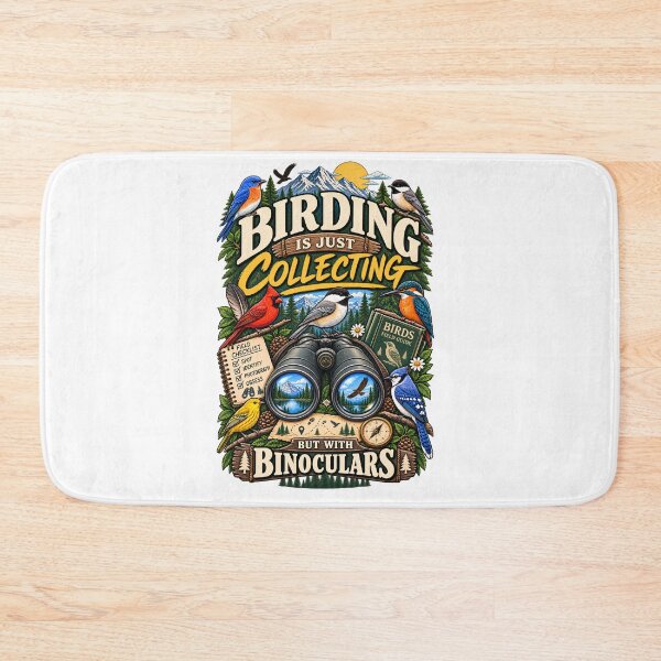 Item preview, Birding Is Just Collecting But With Binoculars – Funny Birdwatching designed and sold by RankShift.
