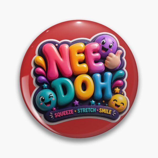 Item preview, Needoh Squishy Cute Sticker | Kawaii Stress Relief Toy Design designed and sold by Bhaskar Digital Art.