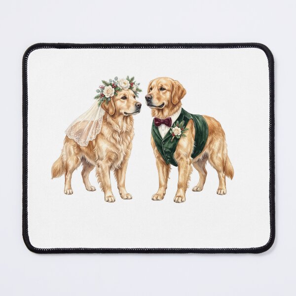 Item preview, Golden Retriever's Couple Wedding designed and sold by Roy & Tiffany.
