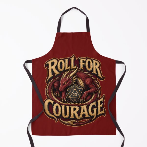 Item preview, Roll For Courage D20 Dragon - DND Gaming Tabletop designed and sold by SVox.