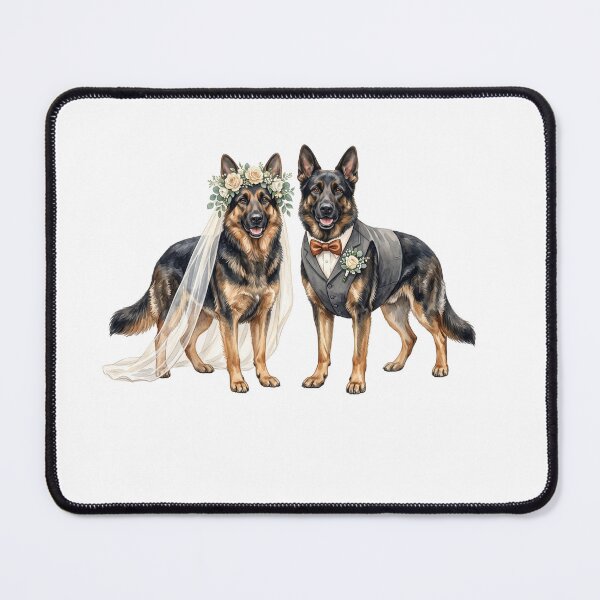 Item preview, German Shepherd's Couple Wedding designed and sold by Roy & Tiffany.