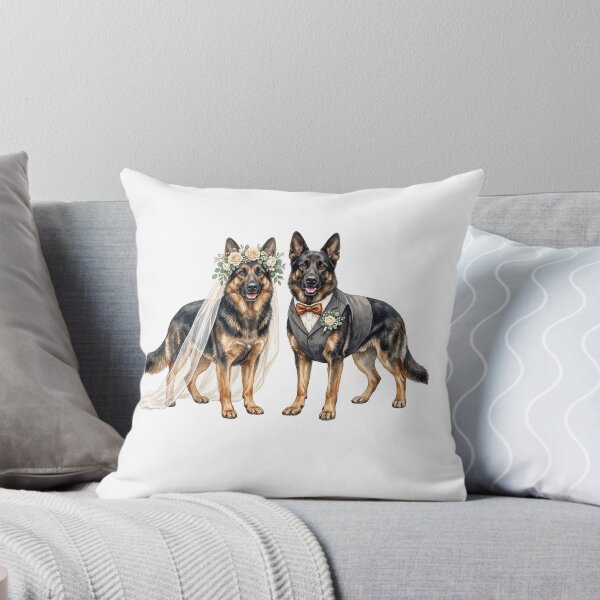 Item preview, German Shepherd's Couple Wedding designed and sold by Roy & Tiffany.