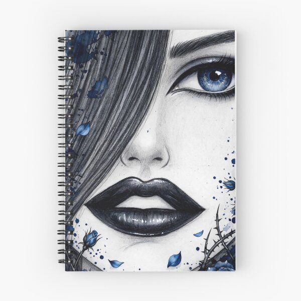 Item preview, Original Sapphire Blue Eye Gothic Portrait with Thorns designed and sold by MAISON SYLVIE.