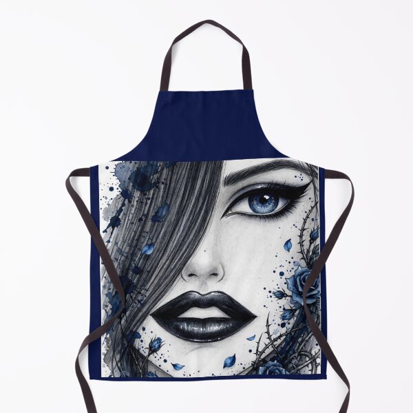 Item preview, Original Sapphire Blue Eye Gothic Portrait with Thorns designed and sold by MAISON SYLVIE.