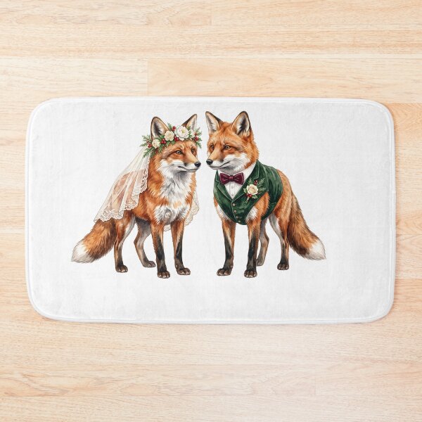 Item preview, Fox's Couple Wedding Art designed and sold by Roy & Tiffany.