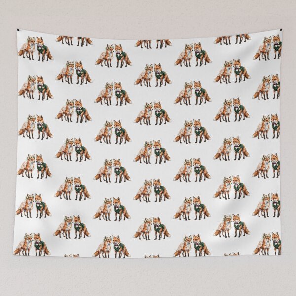 Item preview, Fox's Couple Wedding Art designed and sold by Roy & Tiffany.