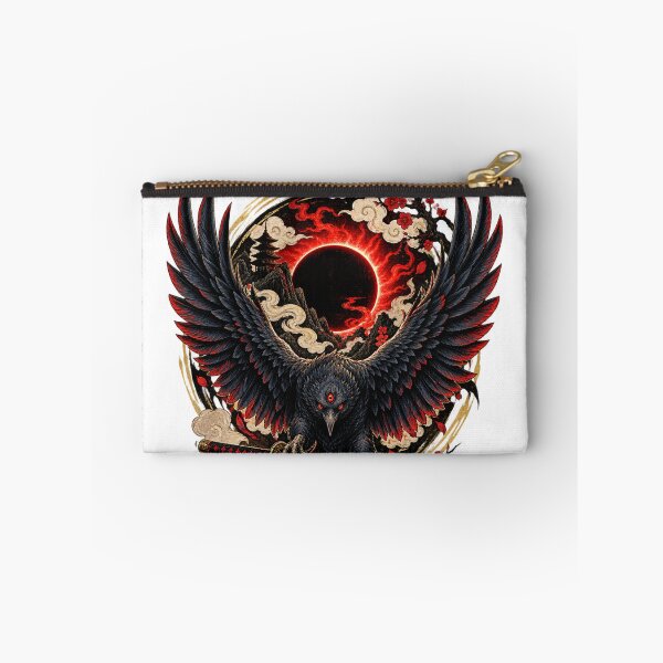 Item preview, The Three-Eyed Crow of the Crimson Eclipse | Japanese Ukiyo-e Warrior Art designed and sold by Substance_life.