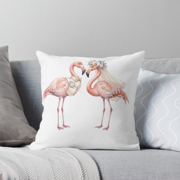 Item preview, Flamingo's Couple Wedding Art designed and sold by Roy & Tiffany.