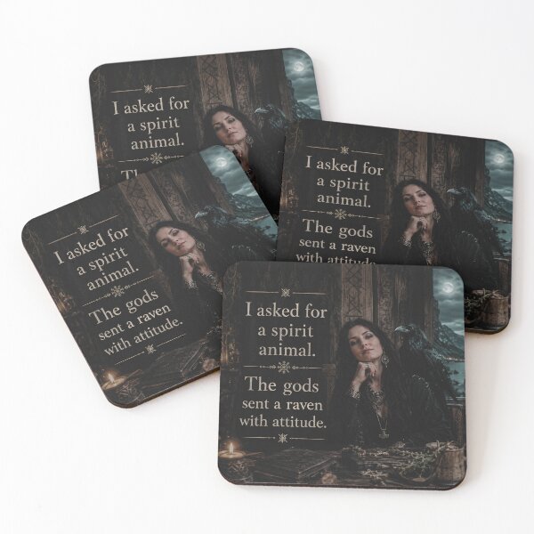 Item preview, Norwegian Witch Raven Attitude Quote Art designed and sold by NorwegianWitch.