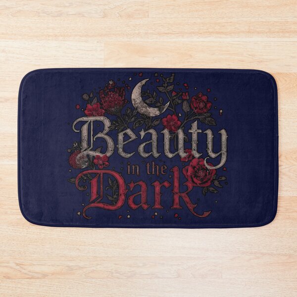 Item preview, Beauty in the Darkness: Ornate and Floral Gothic Typography with Black Roses and Mystic Crescent Moon designed and sold by Karina Creative Studio.