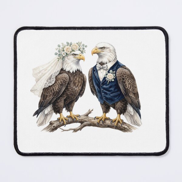 Item preview, Bald Eagle's Couple Wedding designed and sold by Roy & Tiffany.