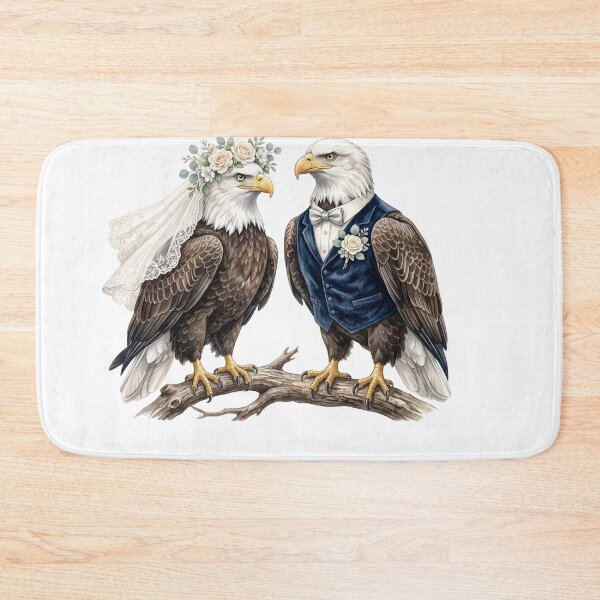 Item preview, Bald Eagle's Couple Wedding designed and sold by Roy & Tiffany.