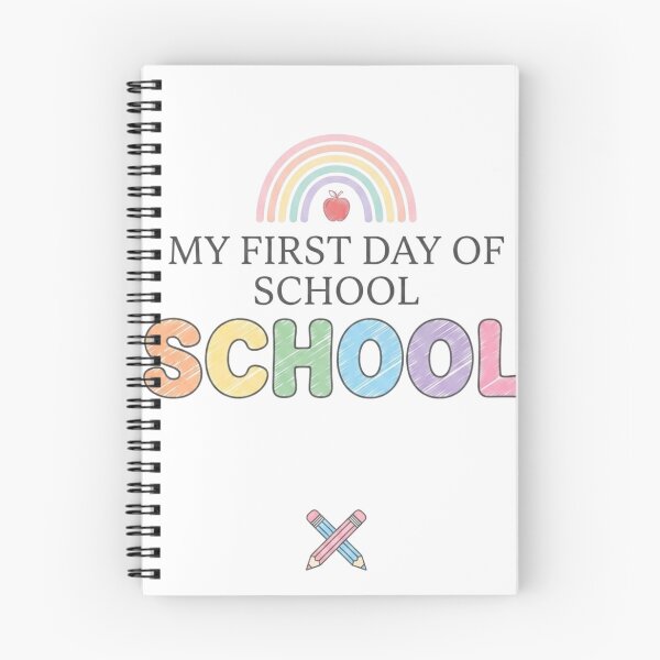Item preview, My First Day of School - Cute Pastel Rainbow & Pencils Back to School Design designed and sold by johnExpress02.